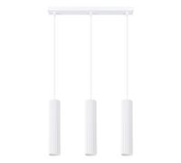 Suspensions Moderne Blanc B : 45 CM Aluminium GU10 3-flammig Suspendue à Manger