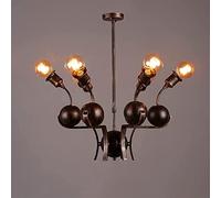Suspensions Personnalité Art Design Rétro Suspension Lampe 6 Têtes E27 Décoration Intérieure Lustre Plafonnier Luminaires Suspension Éclairage Rustique Moderne V-intage Câblé Créer