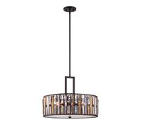 Elstead Lighting Gemma lampe suspendue 3x60 W marron HK-GEMMA-P-C-VBZ