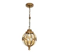 Suspensions rondes d'extérieur pour porche, lanterne suspendue en bronze antique, éclairage de plafond noir en verre vintage pour entrée, patio, ferme, porte d'entrée