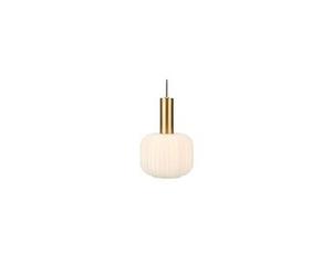 Suspensions sober 1x40w e14 laiton brossé blanc