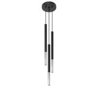 Suspension - MOZAICA - 3P - LED G9 - Design Moderne - Noir/Chrome - Loft BOHO