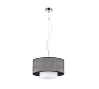 Suspensions Verrona Tissu Verre Ø35cm Noir Blanc à Manger Salon Lampe