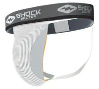 Shock Doctor Homme 218-wh-xxl Support avec Coquille, Blanc, XXL EU