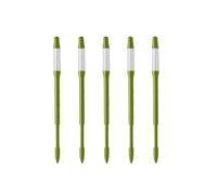 SUStee ingromètre pour Plantes sans Piles, Compteur d'eau d'arrosage de Plantes, en Plastique avec indicateur Interne Interchangeable, pour Tous Les Types de sols (Vert, S 5 pièces)