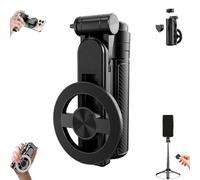 Sustixia 4-in-1 Multifunctional 360 Rotation Magnetic Selfie Stick, Sustixia Selfie Stick, Portable Travel Phone Stand with Wireless Remote, for Selfies & Travel Vlog (1 Pc)