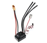 SustVita 120A Brushless ESC with 6V / 3A Switching Mode BEC, 120A Continuous 760A Burst, Programmable RC Electric Speed Controller for 2-4S Lipo 1/10 RC Car
