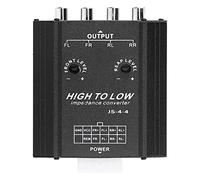 SustVita 12V 4 Channel Audio Converter Car Stereo Audio Frequency Filter with High to Low Impedance Conversion