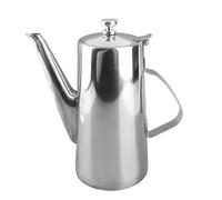 SustVita 2L Stainless Steel Teapot for hot and cold liquids, a Restaurant Tea Coffee Kettle and Large Capacity Water Kettle with an ergonomic grip for easy pouring, (2L bouche longue)