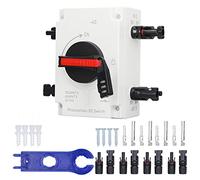 SustVita 4P PV DC Interrupteur d'isolement DC1200V 32A Connecteur M20 IP66 Module d'extinction d'arc Déconnexion pour systèmes solaires connectés au réseau et Hors réseau