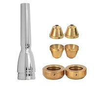 SustVita Brass Trumpet Mouthpiece Set with 4 Replaceable Cups (2B 2C 3B 3C) for All Trumpet Types and Performance Styles Offering Tonal Versatility for Musicians