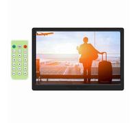 SustVita Cadre photo numérique HD grand écran 14 pouces, album électronique avec musique, résolution 1280 x 800, joli cadeau pour vos proches