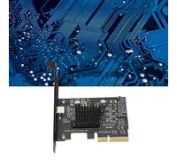 SustVita Carte PCIe Type C 20 Gbit/s, Carte d'extension USB 3.2 Gen 2 pour PC de Bureau, contrôle Principal ASM3242 avec Alimentation SATA 15 Broches