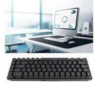SustVita Clavier mécanique Compact 68 Touches avec rétroéclairage RVB, Interrupteur Bleu mécanique, N Key Rollover, Plug and Play pour Les Jeux et Le Bureau (Noir)