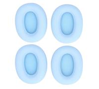 SustVita Coussinets d'oreille en Cuir protéiné avec Coussin en Mousse à mémoire de Forme pour Une qualité Audio améliorée, Coutures durables, Coussinets de Rechange pour Casque (Bleue)