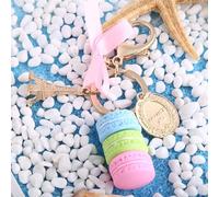 SustVita Cute Key Ring for Bags Macaron Pendant Keychains Alloy Eiffel Tower Keyring for everyday accessorizing and special gifting (Blue)