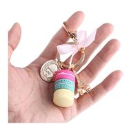SustVita Cute Key Ring for Bags Macaron Pendant Keychains Alloy Eiffel Tower Keyring for everyday accessorizing and special gifting (Rose Red)
