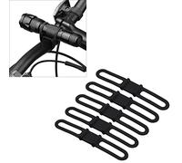SustVita Cycling Handlebar Mount with Multipurpose Silicone Band, an Elastic Rubber Strap Flashlight Holder Bandage for bikes, securing various items