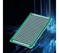 SustVita Double Sided Prototyping PCB 4x6cm Perfboard Kit for DIY Soldering Universal Electronic Circuit Board Projects with Lettered Holes and Flux Treated Surface