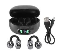 SustVita Écouteurs de traduction à conduction osseuse avec Bluetooth 5.4, 6 heures d'utilisation continue, design à clip ergonomique, casque de traduction bidirectionnel pour réunions et apprentissage