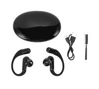 SustVita Écouteurs de Traduction Bluetooth avec Technologie 5.4 à Faible Latence, Un Casque de Traduction en 133 Langues avec Conception de Crochet d'oreille pour Android/iOS (Noire)