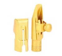 SustVita Embout de saxophone professionnel pour saxophones soprano, design en laiton à pas élevé 5# avec capuchon en métal pour un son clair et concentré et un contrôle facile
