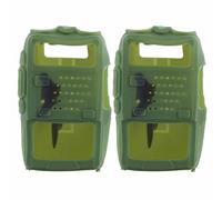 SustVita Étui de Protection pour Talkie-walkie avec Compteur Satellite numérique intégré, Une Couverture Radio en Silicone Fonctionnelle pour l'acquisition Professionnelle de (Verte)