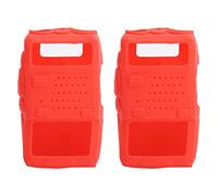 SustVita Étui de Protection pour Talkie-walkie avec Compteur Satellite numérique intégré, Une Couverture Radio en Silicone Fonctionnelle pour l'acquisition Professionnelle de (Rouge)