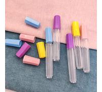 SustVita Felting Needle Storage Tube Clear Plastic Needle Holder 10 Pack for Portable Craft Needle Case Use and Sewing Needle Organization for Craft Supplies