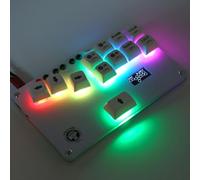 Sustvita Fight Stick pour PS3, contrôleur de commutateur Cherry MX, Wasd GP2040 CE Fightstick pour les jeux