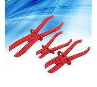 SustVita Flexible Line Clamps 3 Pack Hose Clamp Set Nylon Hose Pinch Tool for Brake Fuel Water Line Clamp Round Jaw Design Radiator Coolant Lines