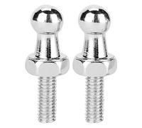 SustVita Goujons à rotule à gaz Filetage M6 avec construction usinée CNC Finition argentée Fixations à point pivotant pour amortisseurs de capot et boulon de levage de capot (M6)