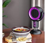 SustVita Hotte de bureau portable avec ventilateur d'extraction à 2 vitesses, filtre lavable amovible pour barbecue intérieur, hot pot et cuisines de camping-car (Violet noir)