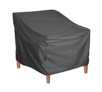 SustVita Housse de mobilier d'extérieur avec sangles à fermeture à click pour chaise longue pivotante de terrasse, ajustement personnalisable pour les jours venteux, tissu Oxford (Noire)