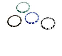 SustVita Insert de lunette de montre, bague de lunette de montre en céramique anti-rayures, 4 pièces 44 mm, pièces essentielles pour le remplacement de la lunette de montre