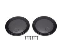 SustVita Kit de grille de haut-parleur de voiture avec cadre en ABS durable, distance des trous de vis de 117 mm, conception de couverture en maille noire pour haut-parleur,