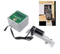 SustVita Kit d'ouverture automatique de poulailler, moteur électrique de porte de poulailler avec actionneurs linéaires, capteur de lumière et télécommande