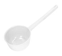 SustVita Large Capacity Water Ladle, Long Handle Water Scoop, Thickened Plastic Ladle for Garden, Bathroom, Kitchen (White)