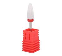 SustVita Lightweight Nail Polishing Tool Ceramic Nail Drill Bit Corn Head for Professional Grinding (Fine grinding F red box)