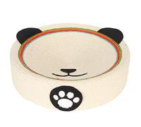 SustVita Lit de Salon en sisal pour Chat avec Une Surface réutilisable pour broyer Les Griffes et se prélasser, Une Planche à gratter Ronde pour Chat Qui favorise Les Bonnes Pattes