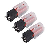 SustVita Lot de 3 Aiguilles de Rechange pour Tourne-Disque avec Installation Simple pour systèmes de Platine Vinyle pour restaurer la clarté du Son, phonographe ABS résistant à (Poteau en Aluminium)