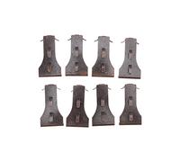 SustVita Lot de 8 supports muraux pour briques standard de 2 1/4 à 2 3/8 pouces, clips en métal pour accrocher des images et des décorations, capacité de 30 livres par clip