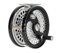 SustVita Moulin à mouche 5/7 avec conversion à deux mains pour la pêche à la truite et au saumon, grande capacité de rinçage dans un boîtier en aluminium usiné avec roulements 2+1BB