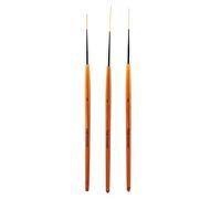 SustVita Nail Art Liner Brush 3 pièces pour des designs complexes, un ensemble professionnel de nail art avec des tailles de 15 mm, 20 mm, 25 mm pour peindre des fleurs et des
