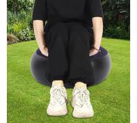 SustVita Outdoor Camping Chair and Compact Flocking Inflatable Sofa for One Person, Serves as a Blow Up Seat for Patios, Hiking, Lounging and Events