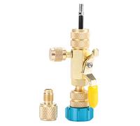 SustVita Outil de retrait de noyau de valve, installateur de noyau de valve en laiton pour réparation de ligne de réfrigérant R22 R410 AC, outil AC 1/4 5/16" HVAC