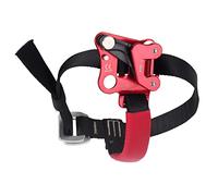 SustVita Outlast Climbing Hand Ascender, High Load Capacity with Aviation Aluminum Foot Ascender for Tree and Rock Climbing (Right foot riser/red)