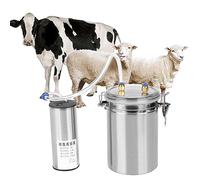 SustVita Portable Stainless Steel Milker, 2L Electric Goat Milking Machine, Vacuum Sheep Goat Milking Device for Small - Scale Dairy Operations (For sheep EU Plug)