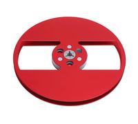 SustVita Reel to Reel Tape Player Reel, 7 Inch Aluminum Alloy Design for Smooth Tape Winding, with Classic 2 Hole Flanges, Universal for 1/4 Inch Open Reel Decks (Rouge)