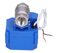SustVita Robinet à tournant sphérique motorisé DC 12 V 1/2", robinet à tournant sphérique électrique en acier inoxydable avec filetage, connexion CR01 pour les projets de contrôle
